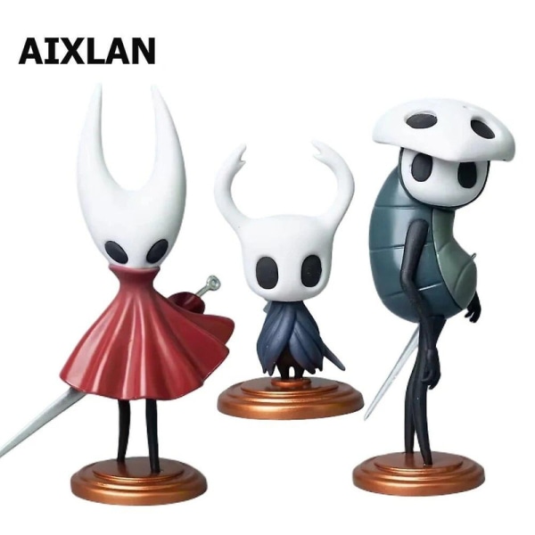 15cm Game Hollow Knight Anime Figur Hollow Knight  Pvc Action Figur Samlarmodell Leksak Db 3PCS