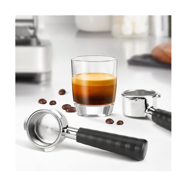 51 Mm Bottenlöst Espresso Kaffe Portafilter, magnetisk Espresso tratt För Portafilter 51 Mm Dosering