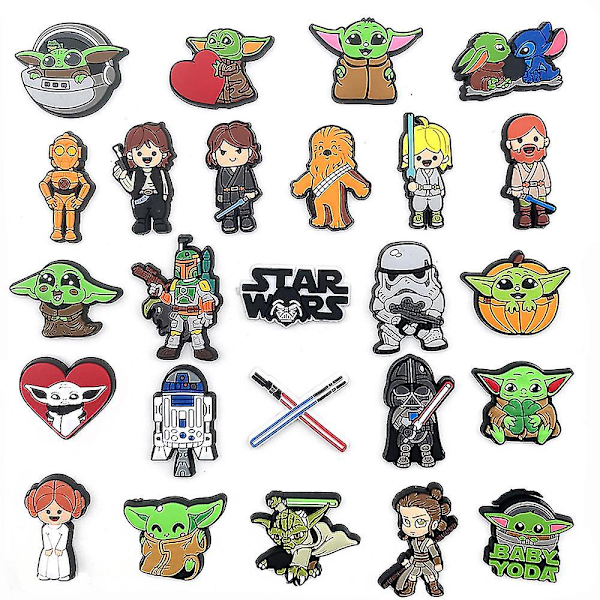 25 kpl Star Wars -kenkäkoristeet Croc-tukikengille [db]