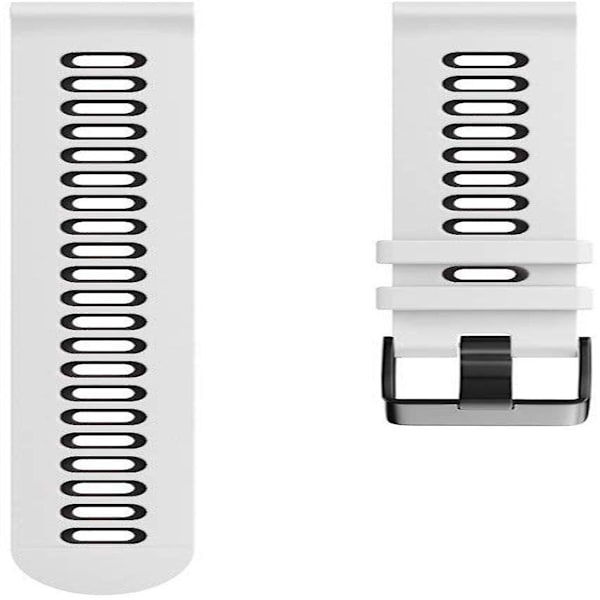 Til Garmin Forerunner 245 Silikon Urrem {Db} White Black