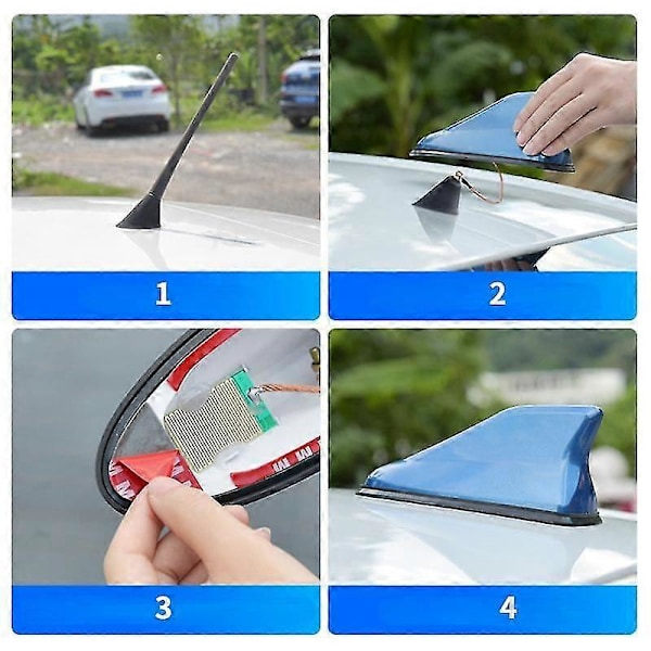 DB Uudet auton antennit Haineväantenni Autoradion signaaliantennit Kattoantennit universaaliin automalliin Auton muotoilu gold