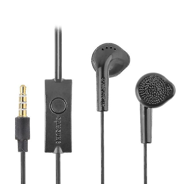 Korvanappikuulokkeet Ehs61 Langallinen Mikrofonilla Samsung S5830 S7562 Xiaomi Kuulokkeet Älypuhelimeen [DB] Black