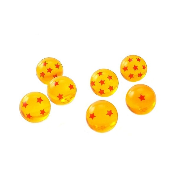 7 stk 27 mm dragesprettballer 3-dimensjonalt stjernehoppballspill Crystal Resin Ball Gift Birthda
