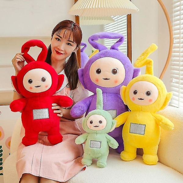 30cm Kawaii Teletubbies Baby Doll Tegnefilm Film Plys Legetøj Til Børn Piger Fødselsdagsgaver Julegaver [DB] red