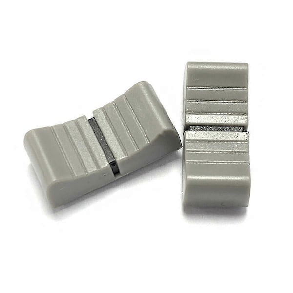 20 kpl 24mmx11mmx10mm Mikseripöydän liukusäätimen nupit Potentiometrin korvaus Harmaa nuppi Musta db