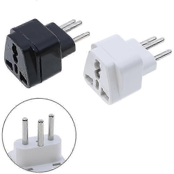 Universal UK/US/EU til Sveits Sveitsisk AC Strømplugg Reiseadapter Konvertere [DB] White 1pc