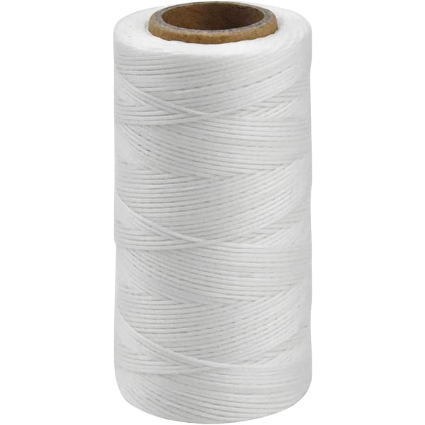 Leather Sewing Thread 150D 1 mm Waxed Crochet (White)