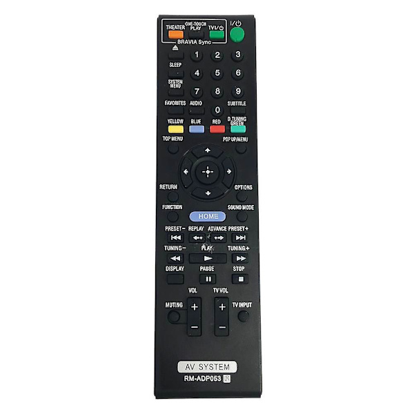 Ny fjernkontroll for Sony Rm-adp053 Rmadp053 Bdv-e470 Bdv-e570 Bdv-e77 Rm-adp054 Rm-adp058 Rm-adp060 Rm-adp059 Rm-adp070