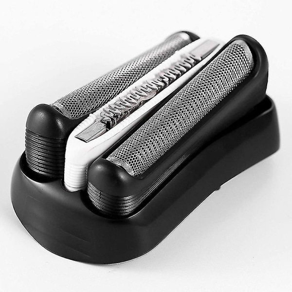 2 stk 32b barbermaskindel kompatibel med Braun Series 3 - Erstatningsfolie og kutter [DB] black