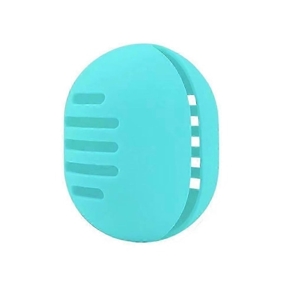 Silikone Makeup Beauty Sponge Box Rejseholder Etui Sponge Blender Etui, Genanvendelig Åndbar Makeup Etui db Blue