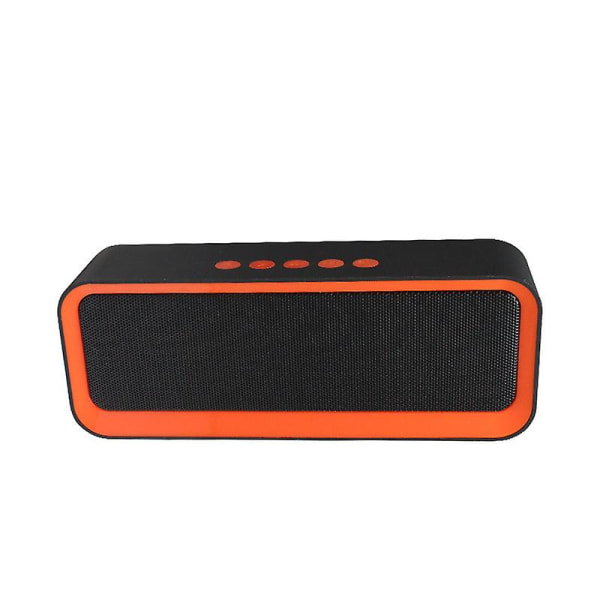 Trådløs Bluetooth-høyttaler bærbar utendørs stereosurroundhøyttaler subwoofer DB Orange