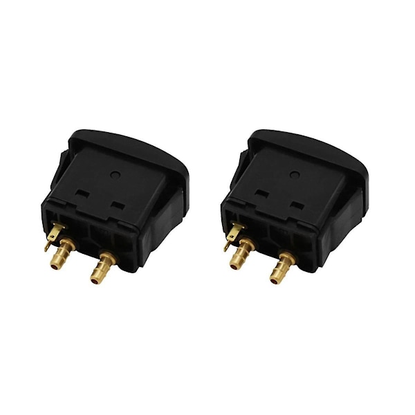 2 st Lastbils Luftpumpkontrollbrytare Elektrisk Manuell Paddelventil Lastbil -kontroll Luftfjädring Start Swi [DB] Black