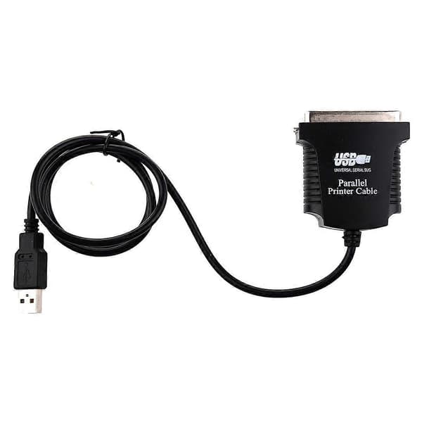 USB printer parallel port 36-bens han konverteringskabel Sort [DB] black