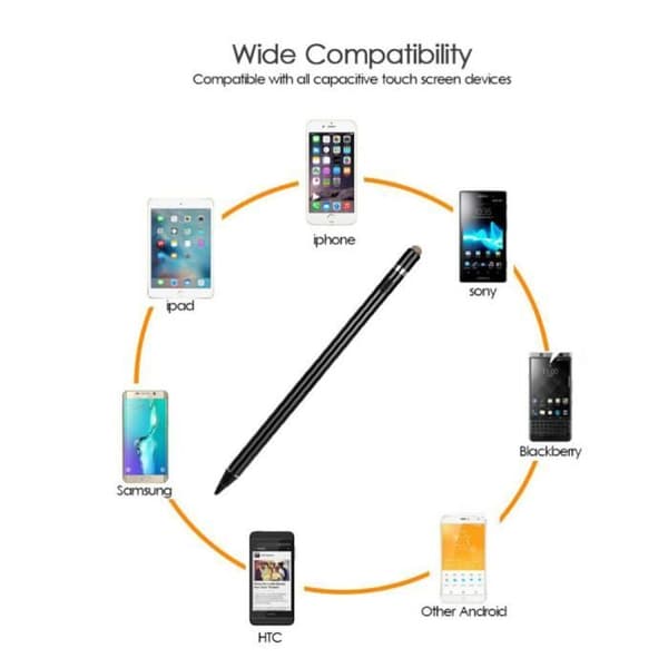 Letouch K811 Kapacitiv Touchscreen Stylus til iPhone iPad Smartphone Tablet PC Sort[DB] black