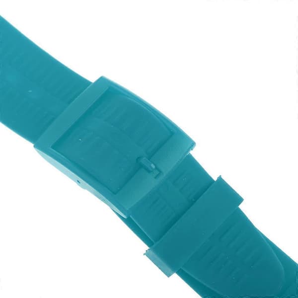19mm Silikon Gummirem til Ur, Vandafvisende Grå Blå db Dark Cyan