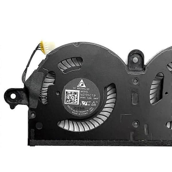 CPU Køleventilator Køler Køleplade til XPS 13 9380 7390 0980 WH 980Wh Nd55C19-19A14 [DB] Black