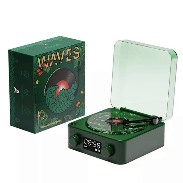 Lumena Lamp Skivspelare, Waves Vinyl Bluetooth-högtalare med 4 justerbara lägen {Db} christmas style