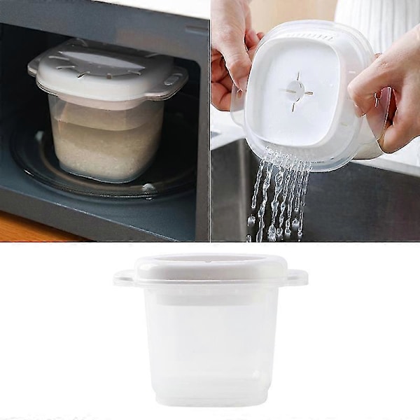 Mikrobølgeovn Ris Koger Multifunktionel Steamer Suppe Madlavning Bento Madkasse [db]