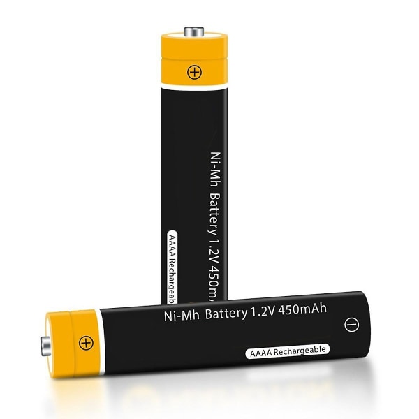 2stk Aaa 4a Nimh Genopladeligt Batteri Med Batterioplader