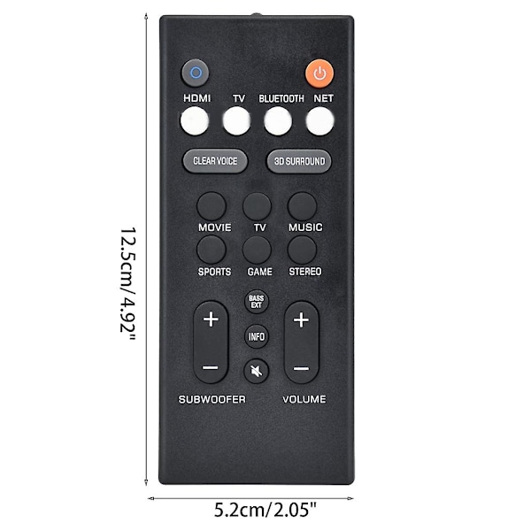 Ersättningsfjärrkontroll för Yas-109/yas-209 Front Surround System Ats-2090 [DB]