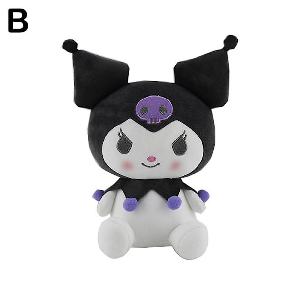 25 cm Kawaii Kuromi Mewah, Kartun Mainan, Gaun Putri, Boneka Anak Lucu dan Lembut, Hadiah Anak Perempuan DB One-Size B