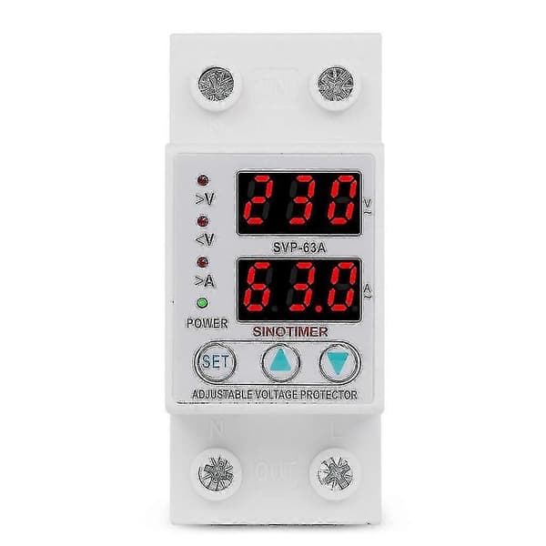 63a 230v Över- och underspänningsskydd Strömbegränsande Voltmeter [db]