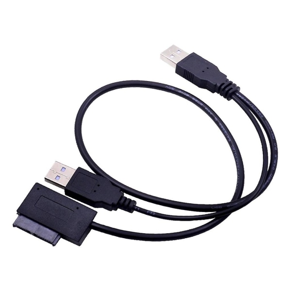 Sata 7+6pins till USB kabeladapter Usb2.0 Sata-adapter 13pins bärbar datorkonverterare [DB]