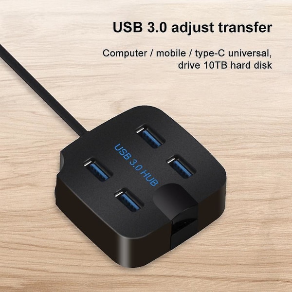 Usb3.0 4-port hub 4-port hub Usb splitter mobiltelefonholder