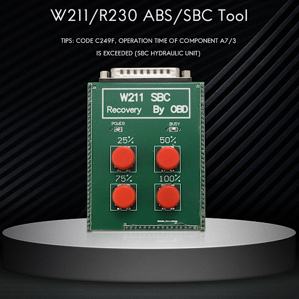 OBD-verktøy for W211 R230 ABS-reparasjon, kode C249F, tilbakestillingsverktøy for Be -Nz [DB] green