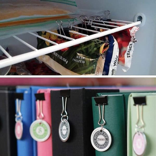 60 stk. 32 mm binders 1,25 tommer lange til kontor og skole[DB]