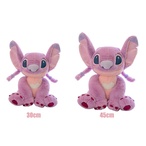 Lilo & Stitch Bean Plush Angel -pehmolelu, täytetty eläinhahmo, alien-nukke, lelu faneille ja lapsille [DB] 12 Inches