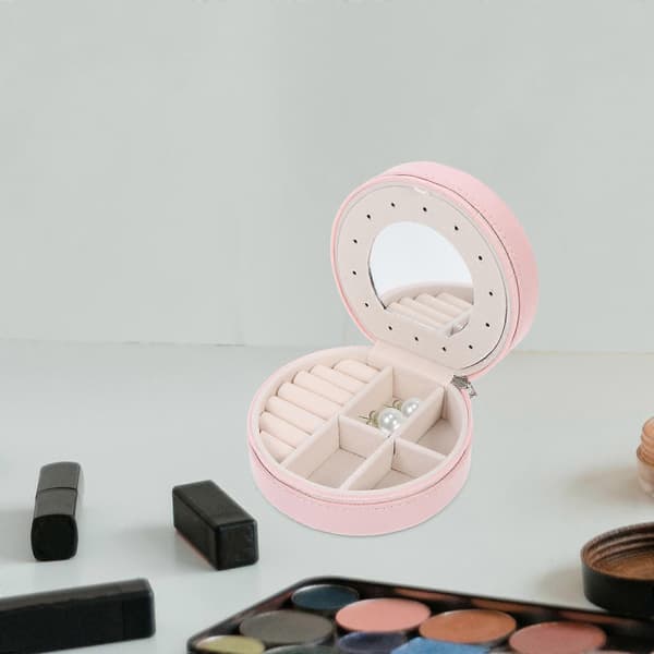Pink Multi Layer Smykkeskrin til Opbevaring Smykkeopbevaring[DB]