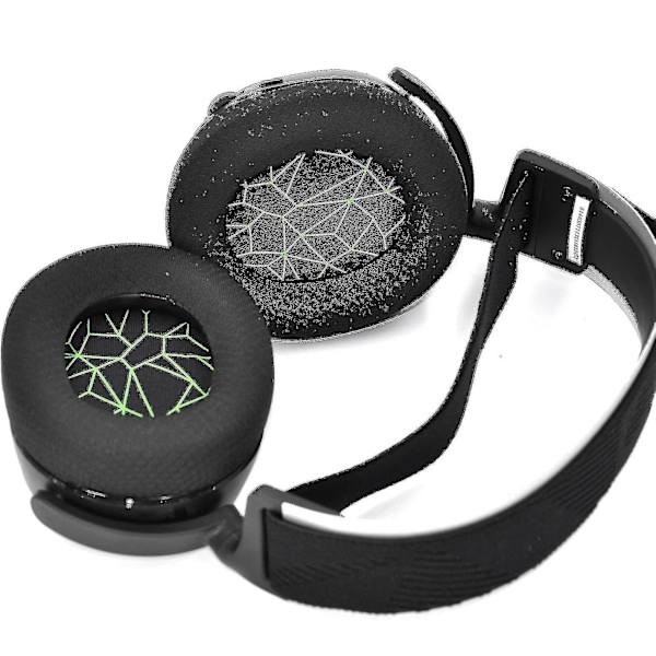 Reservedeler til øreputer for Steelseries Arctis 9 / Arctis 7 / Arctis 5 / Arctis 3/ Steelseries Arctis Pro [DB] Black Green