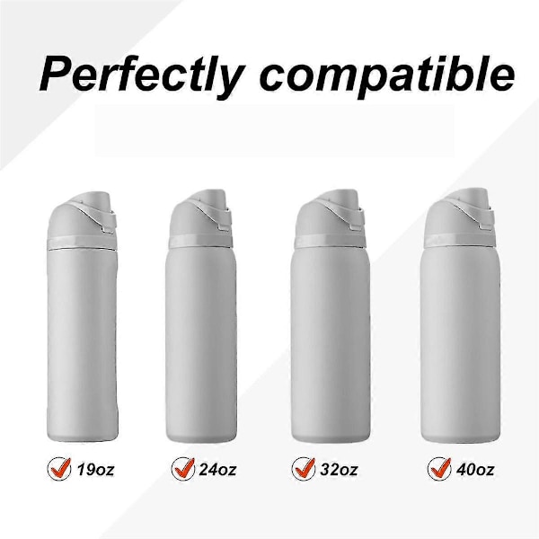 4 stk. erstatningspropper for Owala FreeSip 24Oz 32Oz, reservedeler til vannflasketopplokk [db] black