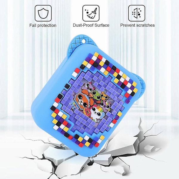 Silikonisuojakotelo Bitzee Digital Pet Interactive Virtual Toylle, suojaava nahkahiha Bitzee Virtual Electronic Pets -tarvikkeille db Blue