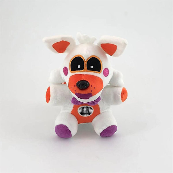 Fem Nätter Hos Freddy Fnaf Söta Plyschleksaker Speldocka 18 Cm Bonnie Bear Foxy Cartoon Stoppade Dockor Freddy Leksaker För Barnpresenter [DB] 18cm Dreamy White Fox 85g