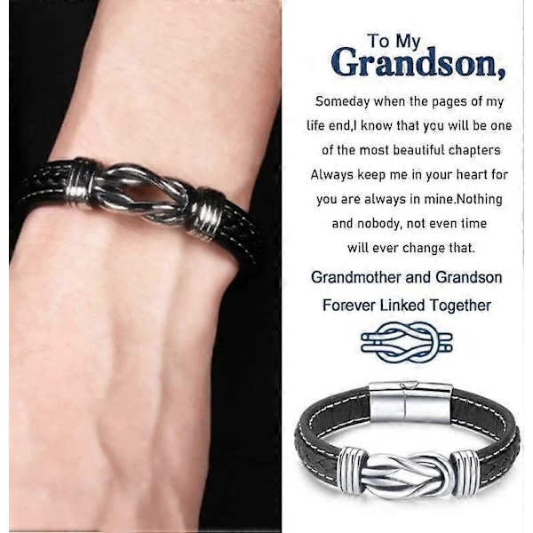 Läderarmband för Farmor och Barnbarn [DB]