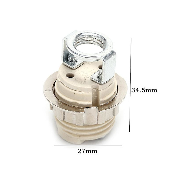 1 stk. Lysbelysningstilbehør G9-lampebaser med metalyderring med holder  [dB} one size