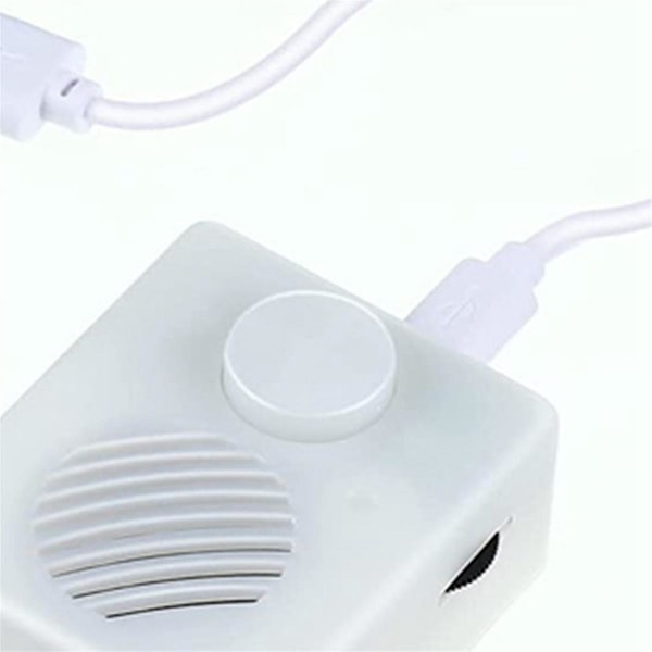 16M lydboks for utstoppede dyr, 960 sekunder trykknapp lydboks, USB stemmeboks spillende knapp (FW) White