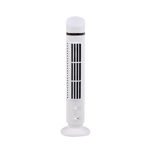 Luftkøler, Strømlinet Tårnventilator med LED, USB-interface Hvid [DB]