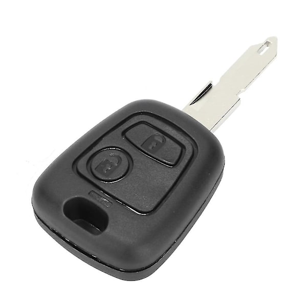 2-knapps nøkkelskall bilnøkkelveske deksel erstatningstilbehør passer til Peugeot 206 306 307 [DB]