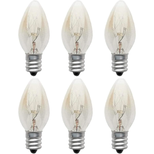 Db 6 stk. 10W Himalaya Salt Lampe Lys Glødepærer, E12 Skruehætte Lamper Pære til Himalaya Salt Lampe Ovn Lys