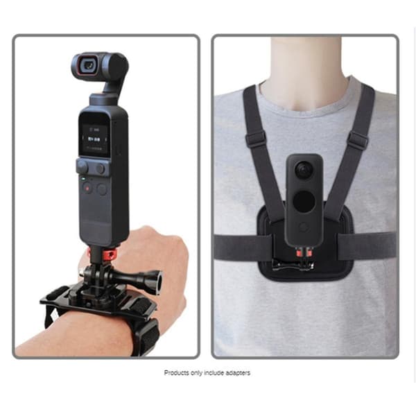 Til serie sportskamera tilbehør multifunktion 1/4 adapter interface 1/4 adapter, rød titanium