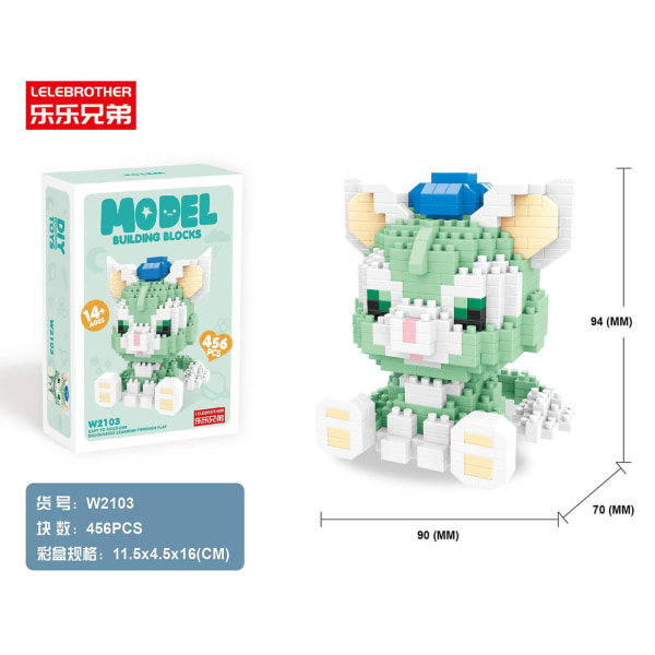 Mini  Byggeklodser Uddannelseslegetøj  Figurer  Og Minnie Db H