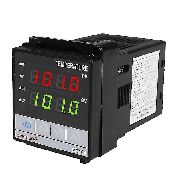 Mc101 Digital Display Temperaturregulator Celsius/Fahrenheit-lägen Sensoringång Transducerutgång {DB}