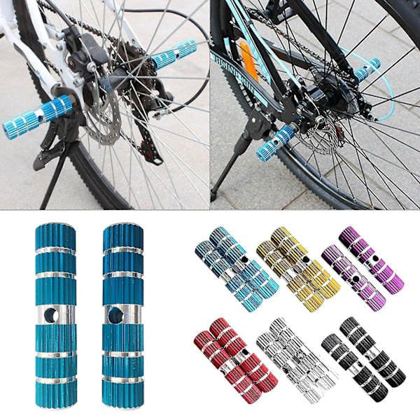 Pyörän Takapyörän Stunt-Tapit Alumiiniseos Sylinteri Poljin Jalustan BMX-Pyörille Black