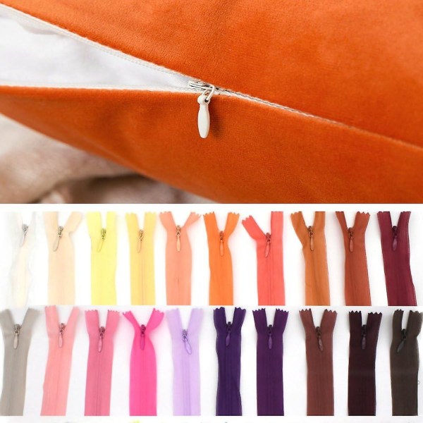 39 farve nylon spole lynlåse til gør-det-selv-tasker og tøj