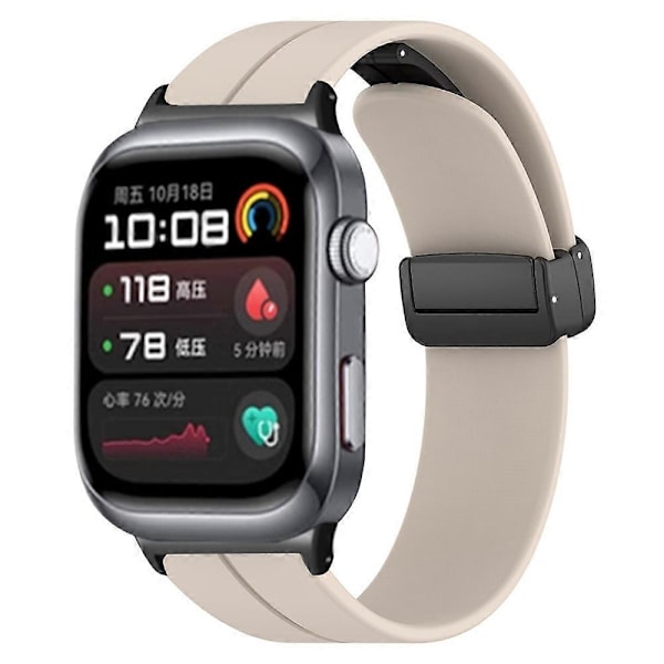 Til Huawei Watch D2 Magnetisk Foldespænde Silikone Urrem Udskiftningsarmbånd [db] Multicolor Style D