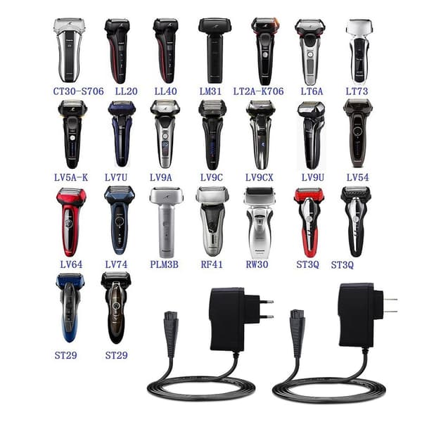 Strømadapter til Panasonic EES-RF31 ES-RF41 ES-SF21 ES-LT2A Shaver til Razor Ch DB EU