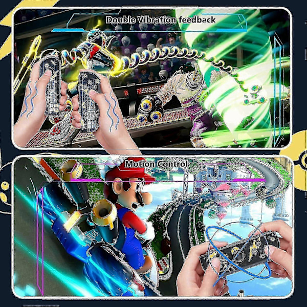 Handkontroll för Nintendo Switch, Ersättning för Switch-kontroller med Dubbel Vibration/Väckning/Skärmdump [Db]
